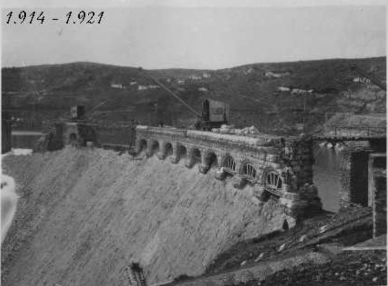 Construcción del Pantano del Chorro