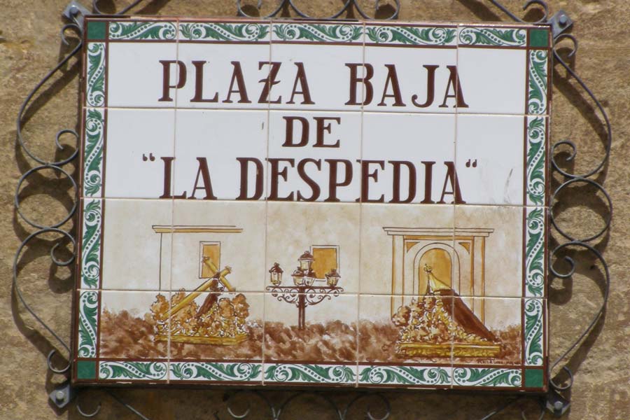 Plaza baja de la despedida Álora