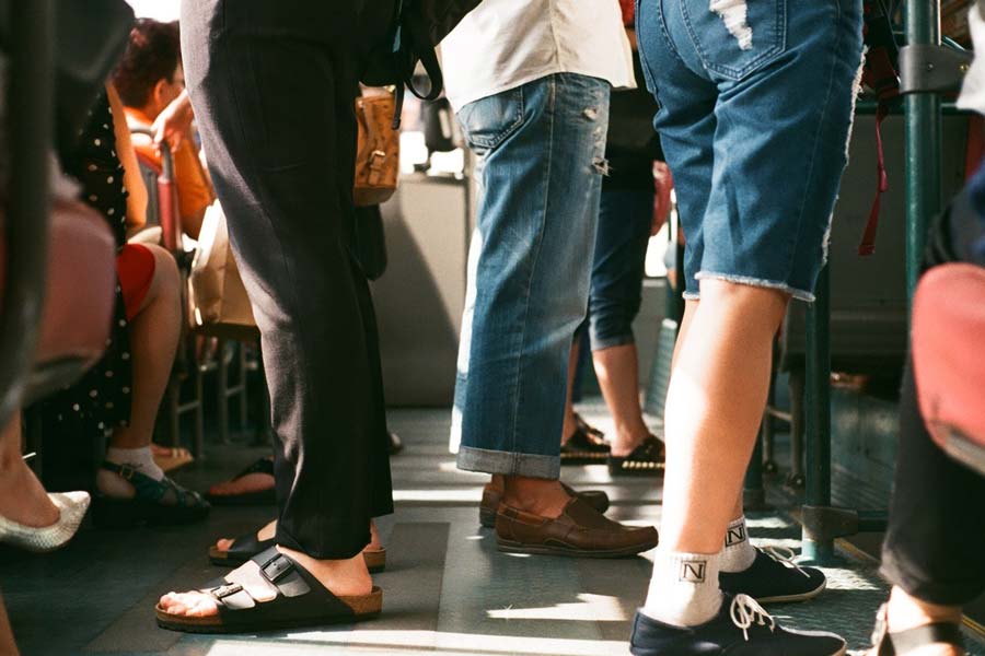 Distancia social en el servicio de lanzadera