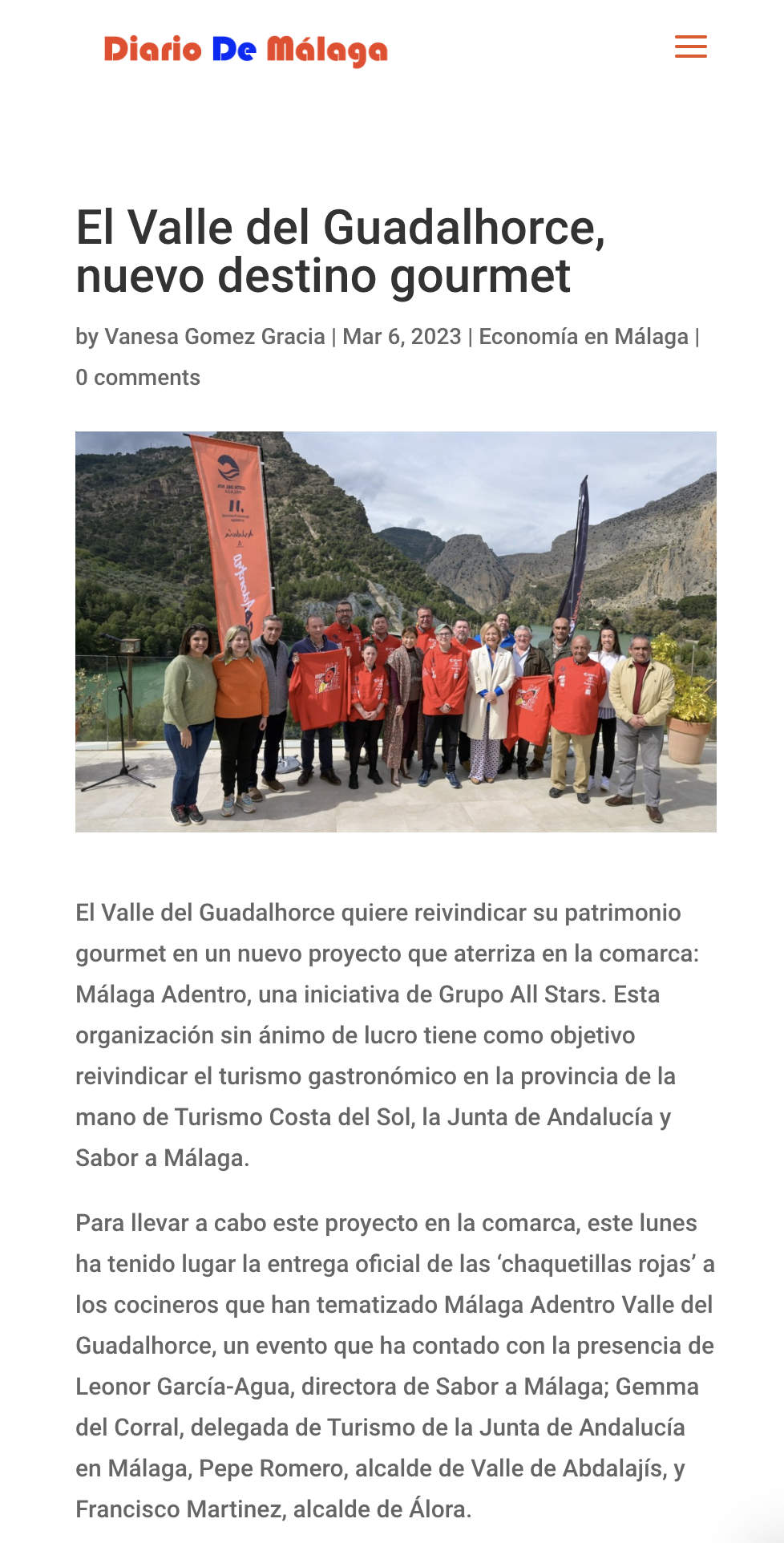 Málaga Adentro Valle del Guadalhorce Diario de malaga